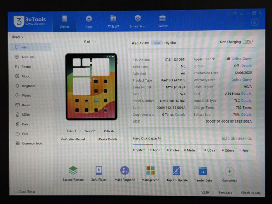iPad Air 4 (A2316) - 64GB - faktura VAT 23%