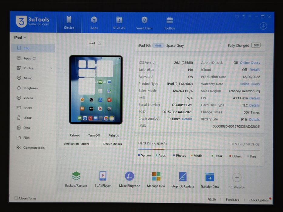 iPad 9. gen. (A2602) - 64GB - faktura VAT 23%