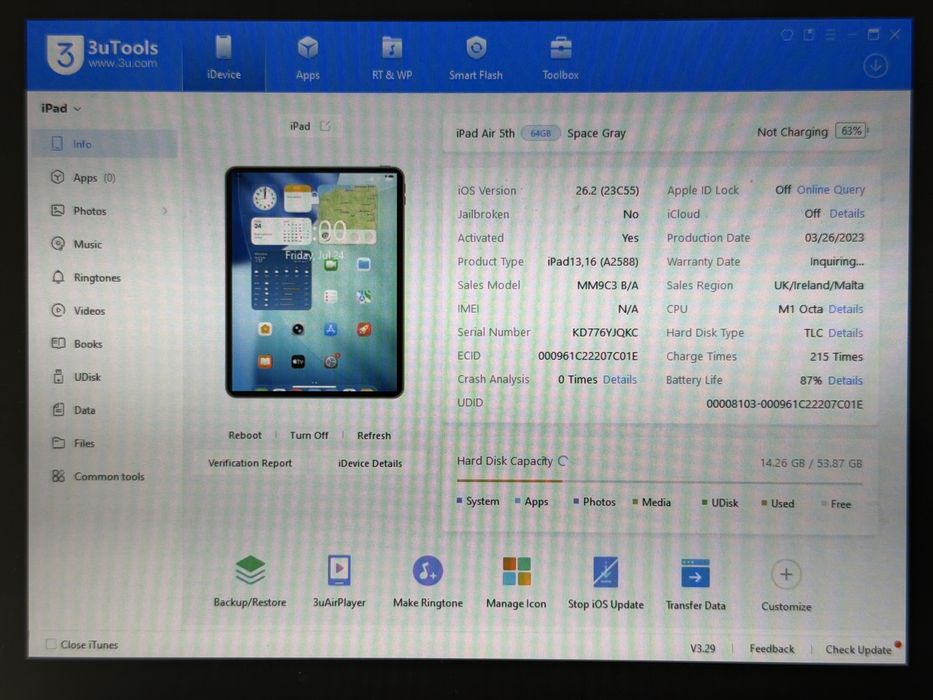 iPad Air 5 (A2588) - 64GB - Apple M1 - faktura VAT 23%
