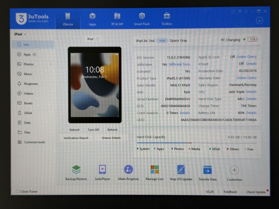 iPad Air 2 (A1566) - 16GB - faktura VAT 23%