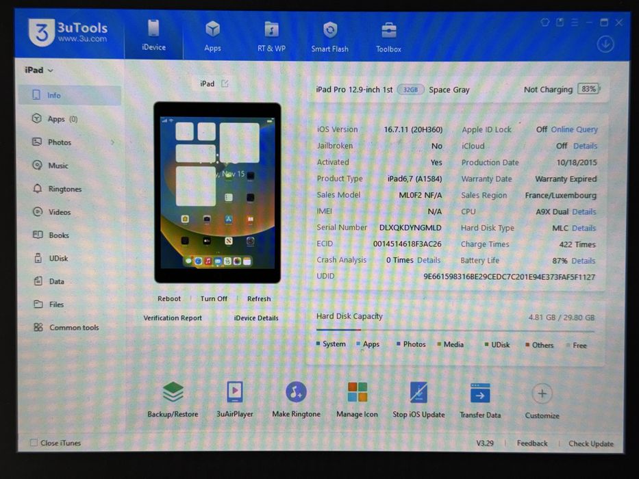 iPad Pro 12.9 1. gen. (A1584) - 32GB - faktura VAT 23%