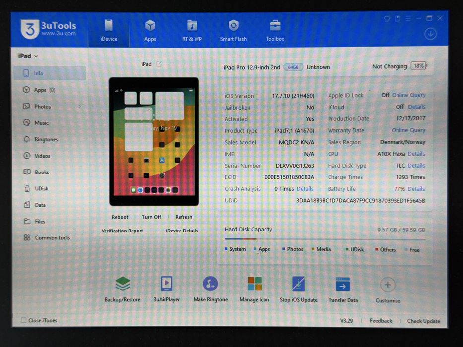iPad Pro 12.9 2. gen. (A1670) - 64GB - faktura VAT 23%