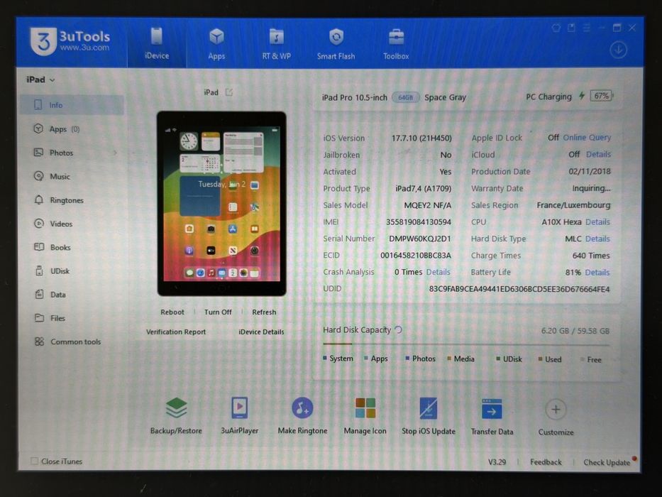 iPad Pro 10.5 (A1709) - 64GB - Cellular (LTE) - faktura VAT 23%