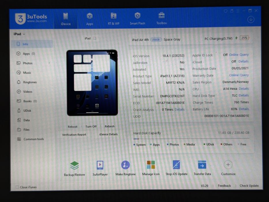 iPad Air 4 (A2316) - 256GB - faktura VAT 23%