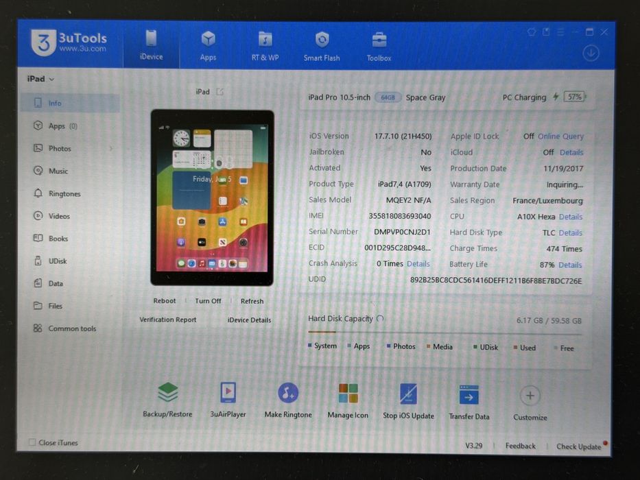 iPad Pro 10.5 (A1709) - 64GB - Cellular (LTE) - faktura VAT 23%