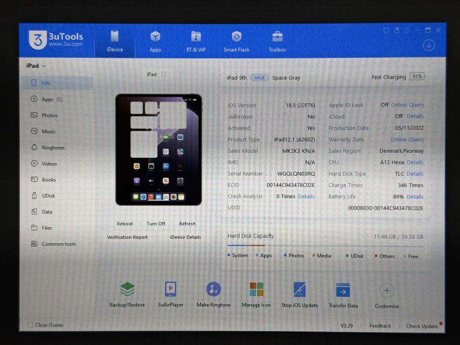 iPad 9. gen. (A2602) - 64GB - faktura VAT 23%
