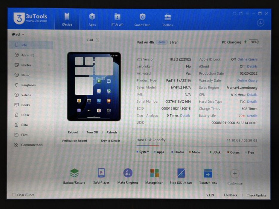 iPad Air 4 (A2316) - 64GB - faktura VAT 23%