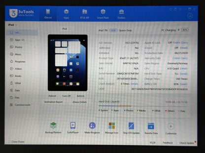 iPad 7. gen. (A2197) - 32GB - Space Gray - faktura VAT 23%