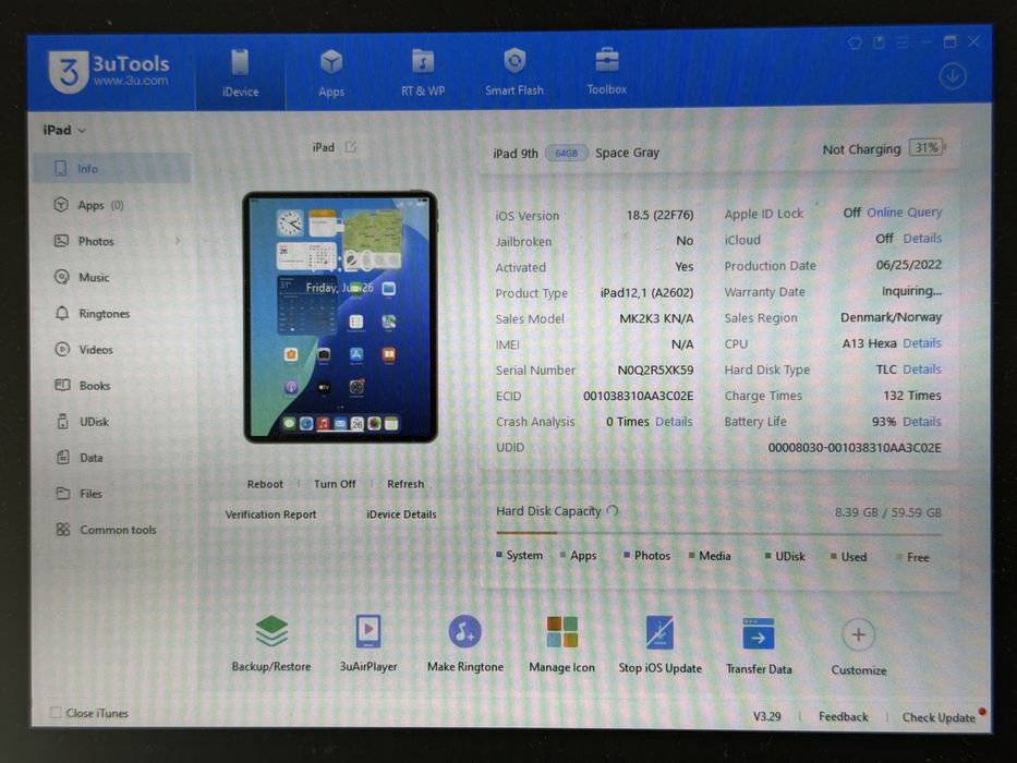 iPad 9. gen. (A2602) - 64GB - faktura VAT 23%