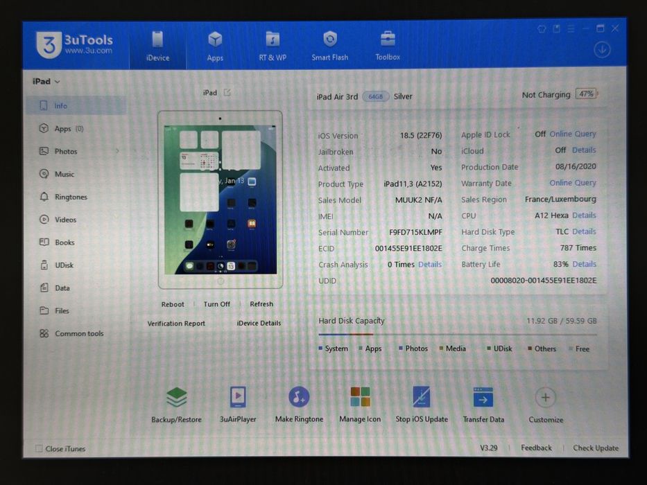 iPad Air 3 (A2152) - 64GB - faktura VAT 23%