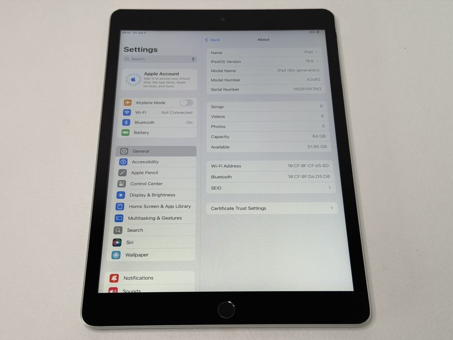 iPad 9. gen. (A2602) - 64GB - faktura VAT 23%