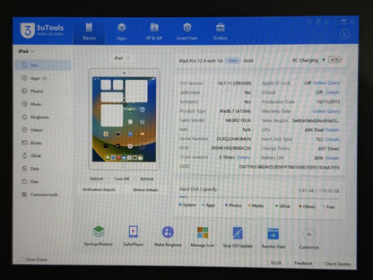 iPad Pro 12.9 1. gen. (A1584) - 128GB - faktura VAT 23%