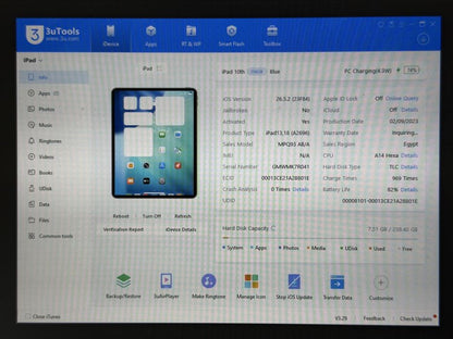 iPad 10. gen. (A2696) - 256GB - Blue - faktura VAT 23%