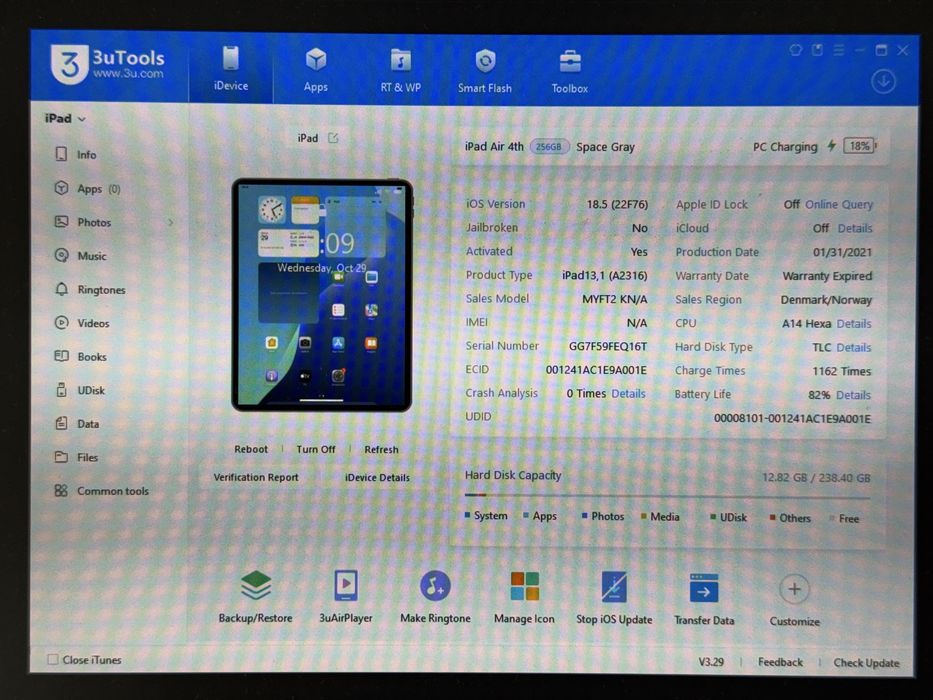 iPad Air 4 (A2316) - 256GB - faktura VAT 23%