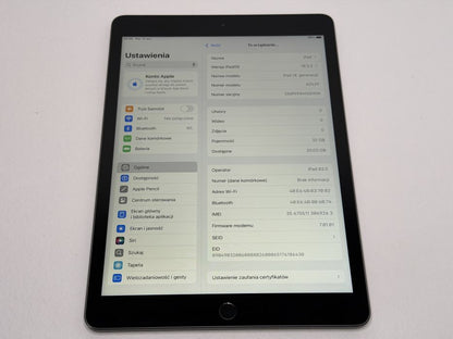 iPad 8. gen. (A2429) - 32GB - Cellular (LTE) - Space Gray - faktura VAT 23%