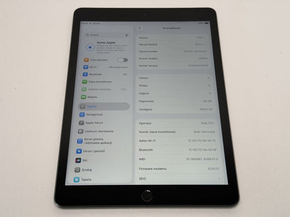 iPad 9. gen. (A2604) - 64GB - Cellular (LTE) - Space Gray - faktura VAT 23%