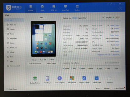 iPad Air 3 (A2123) - 256GB - Cellular (LTE) - faktura VAT 23%