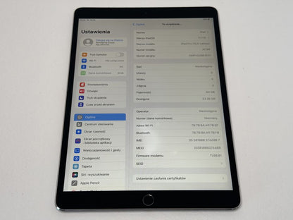 iPad Pro 10.5 (A1709) - 64GB - Cellular (LTE) - Space Gray - faktura VAT 23%