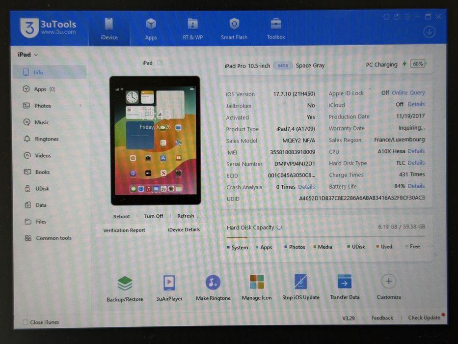 iPad Pro 10.5 (A1709) - 64GB - Cellular (LTE) - faktura VAT 23%