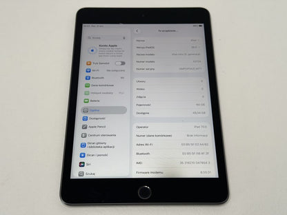 iPad mini 5 (A2124) - Cellular (LTE) - 64GB - Space Gray - faktura VAT 23%