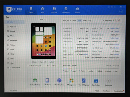 iPad Pro 10.5 (A1709) - 64GB - Cellular (LTE) - Space Gray - faktura VAT 23%