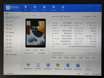 iPad Air 2 (A1567) - 32GB - Cellular (LTE) - faktura VAT 23%
