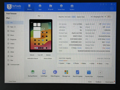 iPad Pro 10.5 (A1709) - 64GB - Cellular (LTE) - Space Gray - faktura VAT 23%