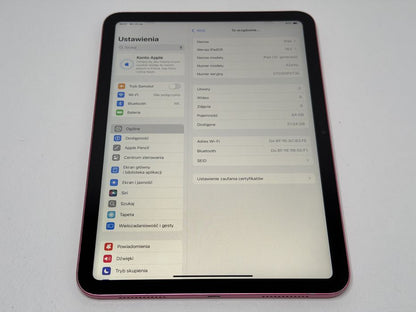 iPad 10. gen. (A2696) - 64GB - Pink - faktura VAT 23%