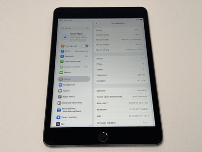 iPad mini 5 (A2124) - 256GB - Cellular (LTE) - faktura VAT 23%