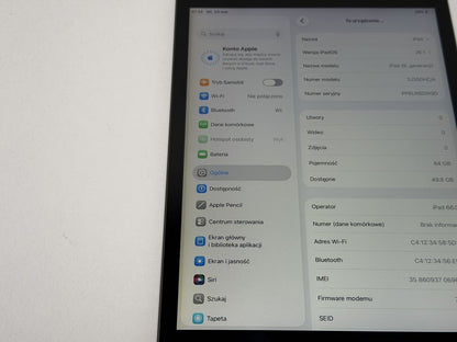 iPad 9. gen. (A2604) - 64GB - Cellular (LTE) - faktura VAT 23%