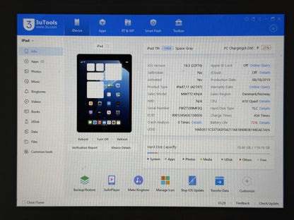 iPad 7. gen. (A2198) - 128GB - Cellular (LTE) - faktura VAT 23%