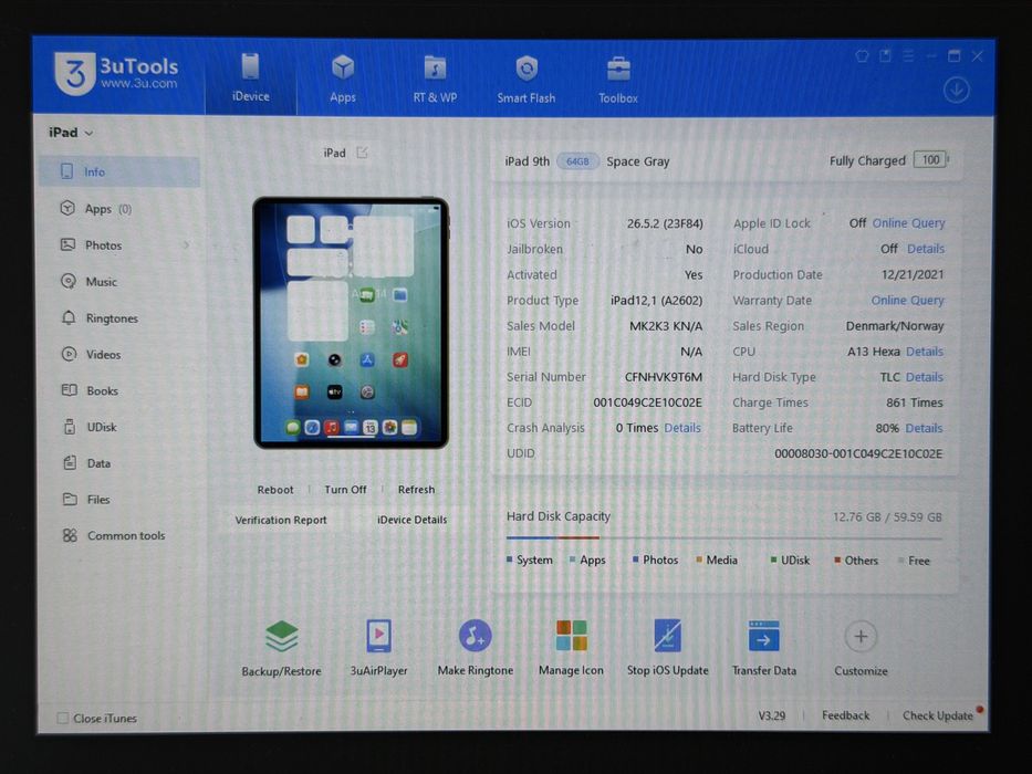 iPad 9. gen. (A2602) - 64GB - Space Gray - faktura VAT 23%