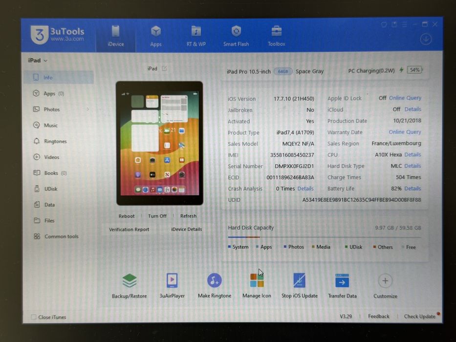 iPad Pro 10.5 (A1709) - 64GB - Cellular (LTE) - faktura VAT 23%