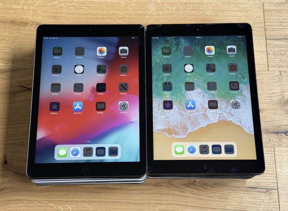Pakiet 9x iPad Air (A1474, A1475) - pęknięte - faktura VAT 23%