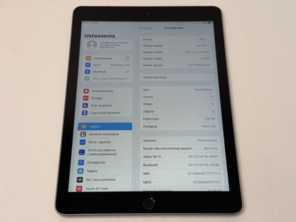 iPad 5 (A1823) - 128GB - Cellular (LTE) - faktura VAT 23%