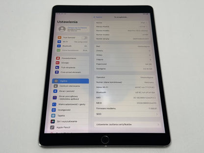 iPad Pro 10.5 (A1709) - 64GB - Cellular (LTE) - faktura VAT 23%