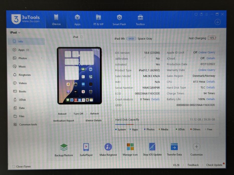 iPad 9. gen. (A2602) - 64GB - faktura VAT 23%