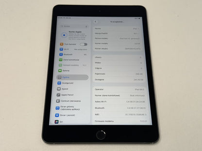 iPad mini 5 (A2124) - 256GB - Cellular (LTE) - faktura VAT 23%