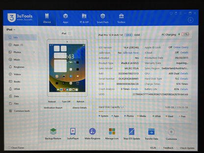 iPad Pro 12.9 1. gen. (A1652) - 128GB - Cellular (LTE) - faktura VAT 23%