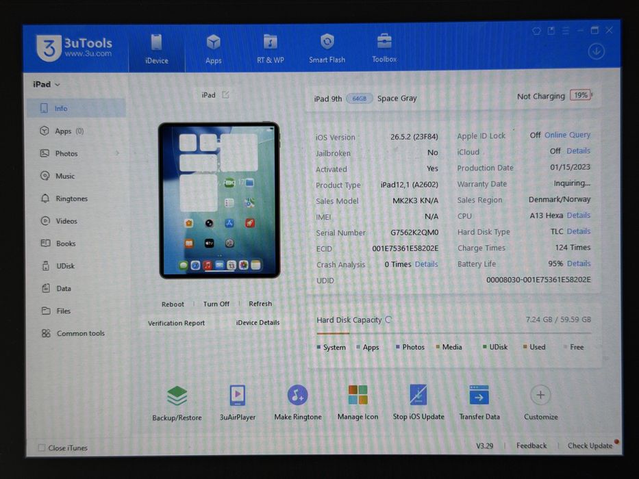 iPad 9. gen. (A2602) - 64GB - Space Gray - faktura VAT 23%