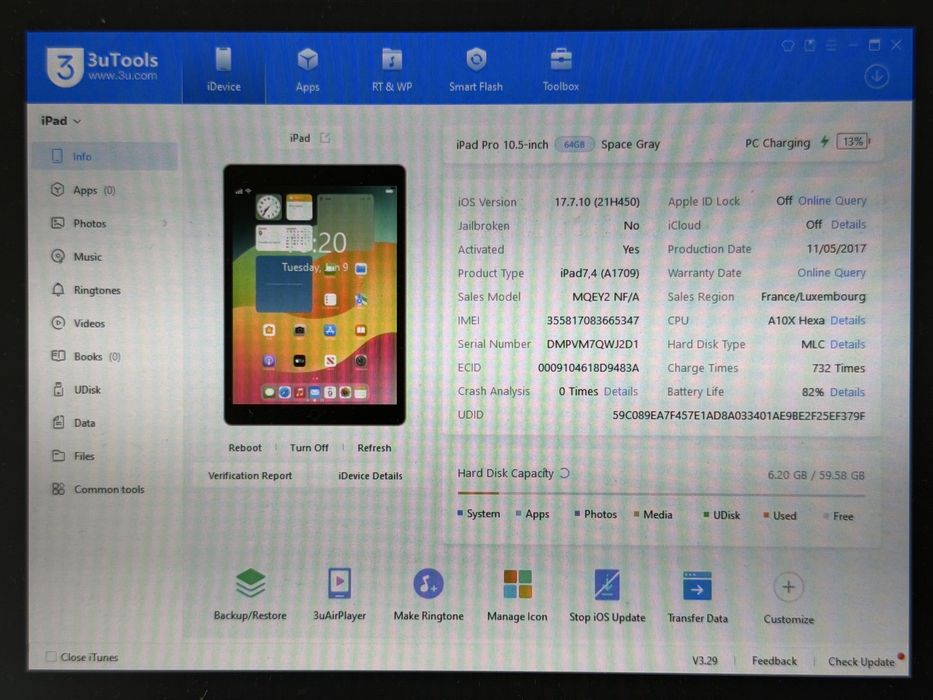 iPad Pro 10.5 (A1709) - 64GB - Cellular (LTE) - faktura VAT 23%