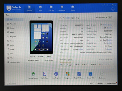 iPad 7. gen. (A2197) - 32GB - Space Gray - faktura VAT 23%