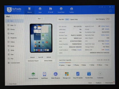 iPad 9. gen. (A2603) - 64GB - Cellular (LTE) - faktura VAT 23%