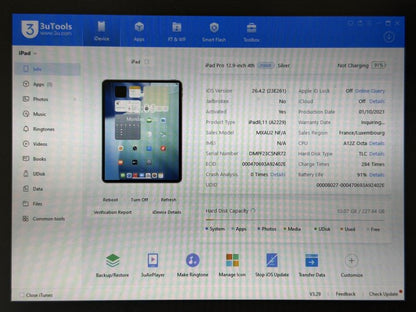 iPad Pro 12.9 4. gen. (A2229) - 256GB - faktura VAT 23%