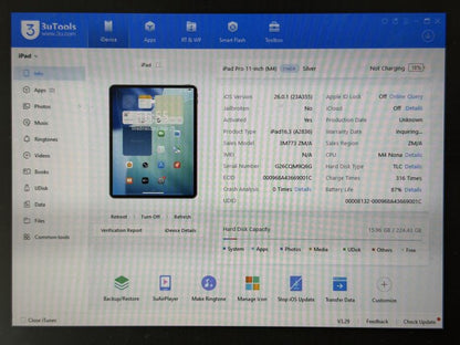 iPad Pro 11 5. gen. (A2836) - 256GB - Apple M4 - faktura VAT 23%