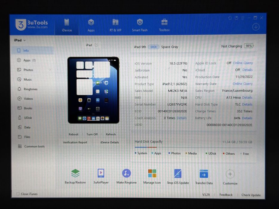 iPad 9. gen. (A2602) - 64GB - faktura VAT 23%