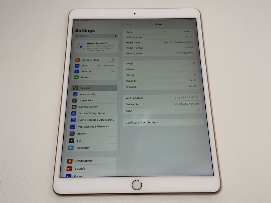 iPad Air 3 (A2152) - 64GB - faktura VAT 23%