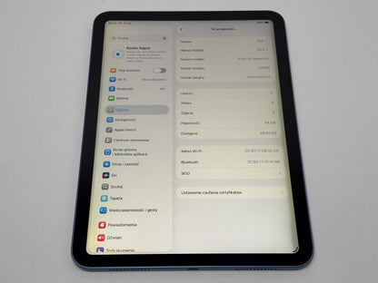 iPad 10. gen. (A2696) - 64GB - Blue - faktura VAT 23%