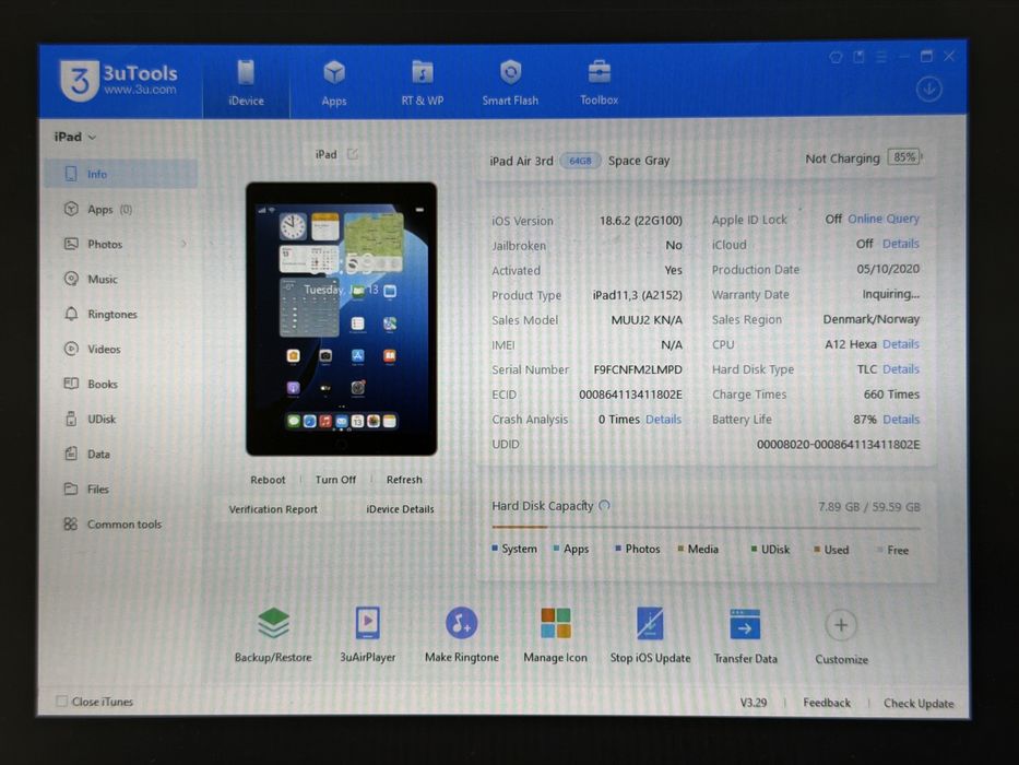 iPad Air 3 (A2152) - 64GB - faktura VAT 23%