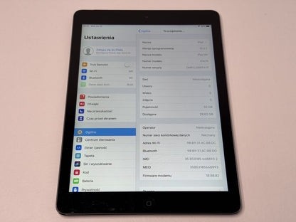 iPad Air 1 (A1475) - 32GB - Cellular (LTE) - faktura VAT 23%